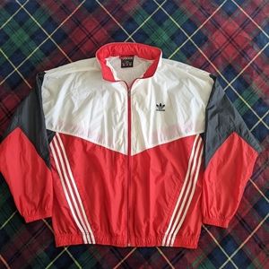 vintage Men's Adidas multi-color windbreaker - XL